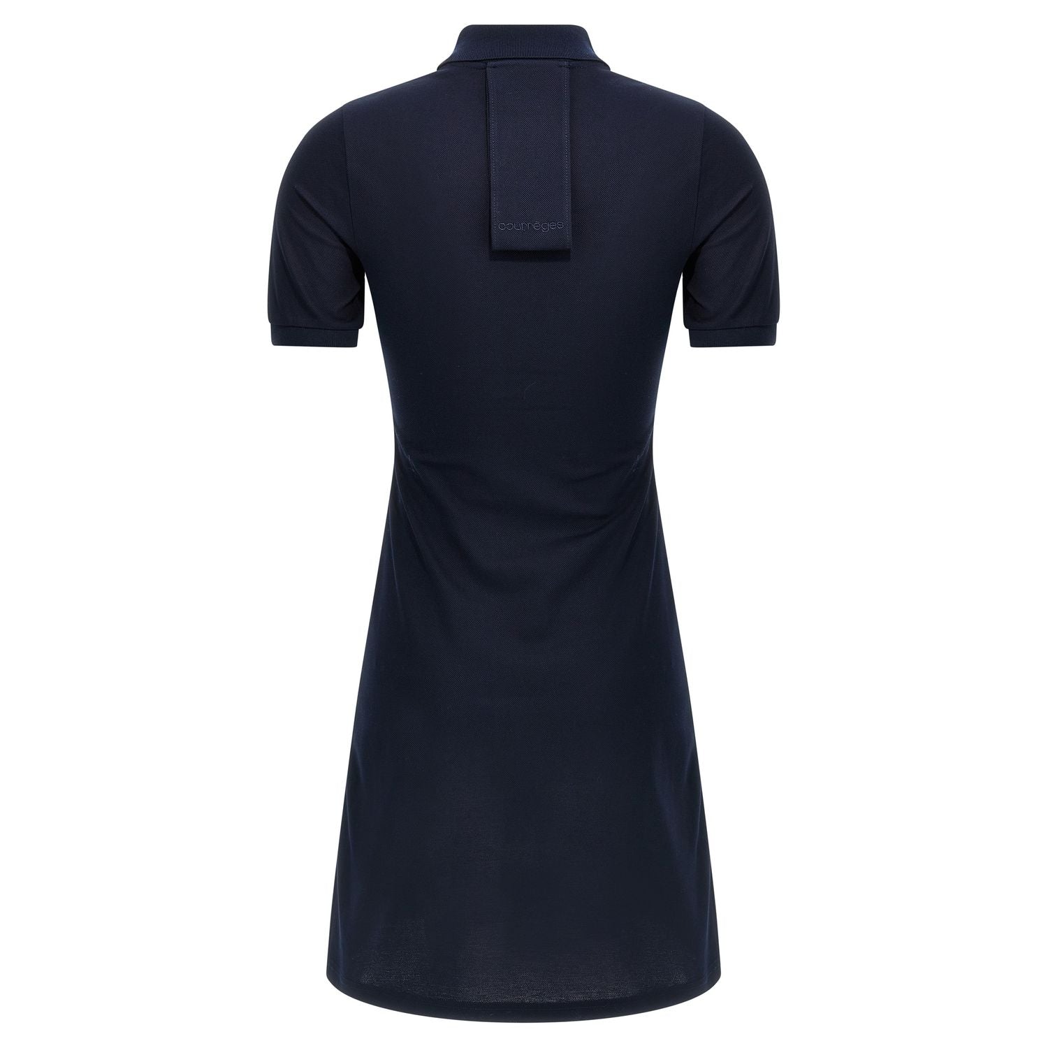 Courrèges Blue Cotton Short Dress