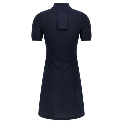 Courrèges Blue Cotton Short Dress