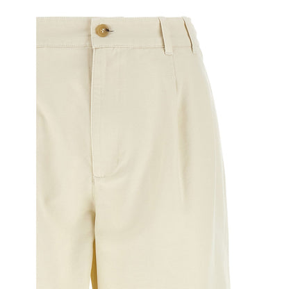 A.P.C. Beige Cotton Casual Pants