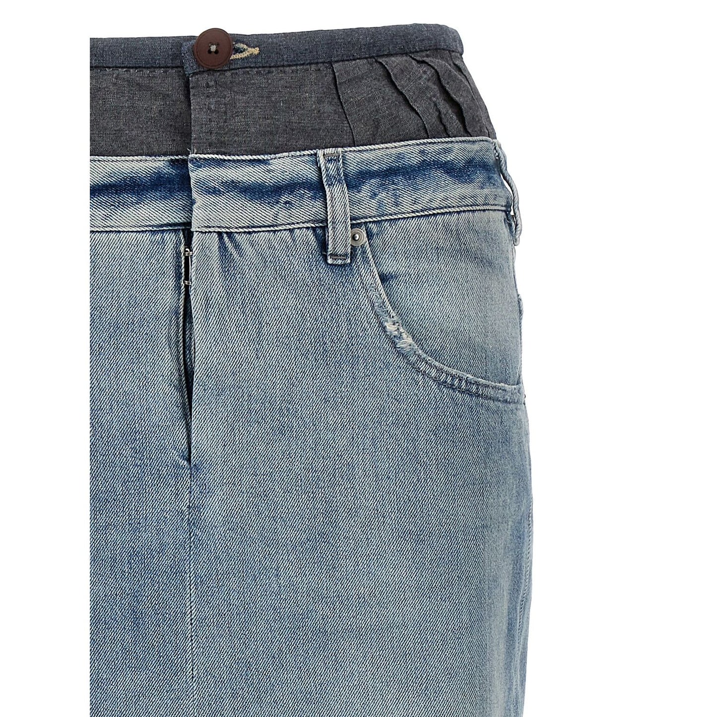 Maison Margiela Multicolor Cotton Mini Skirt
