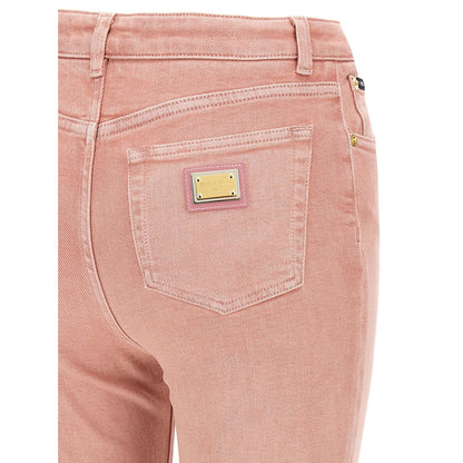 Dolce & Gabbana Multicolor Cotton High-Waisted Jean