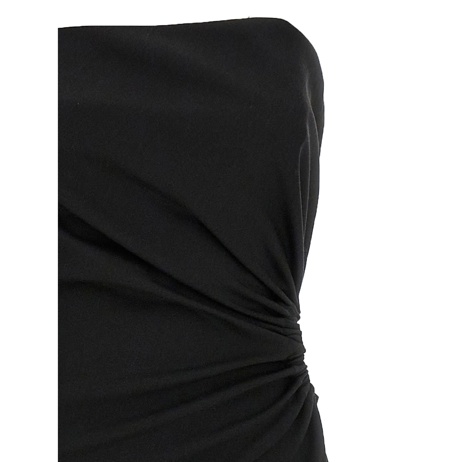 Max Mara Black Virgin Wool Long Dress