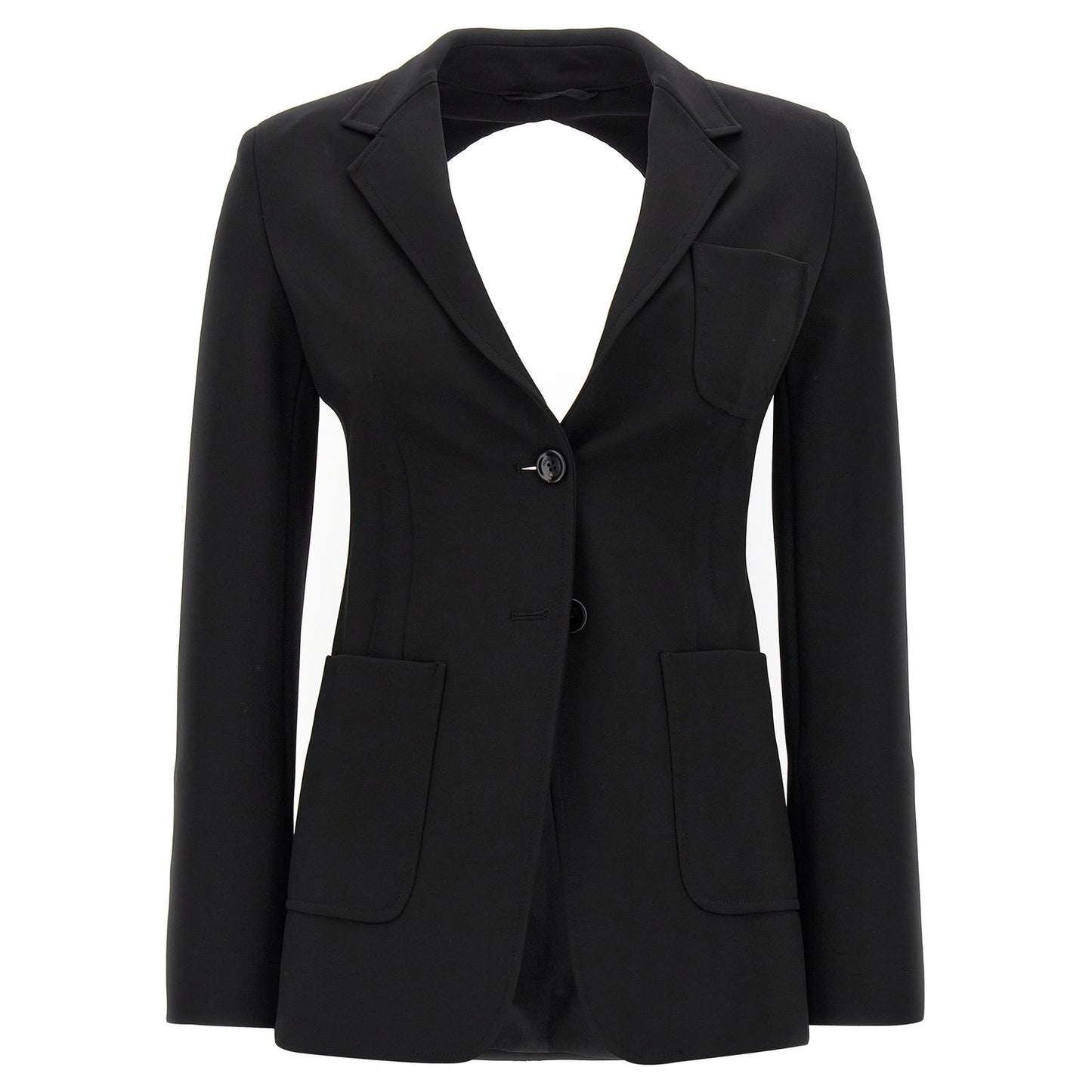 Max Mara Black Viscose Blazer