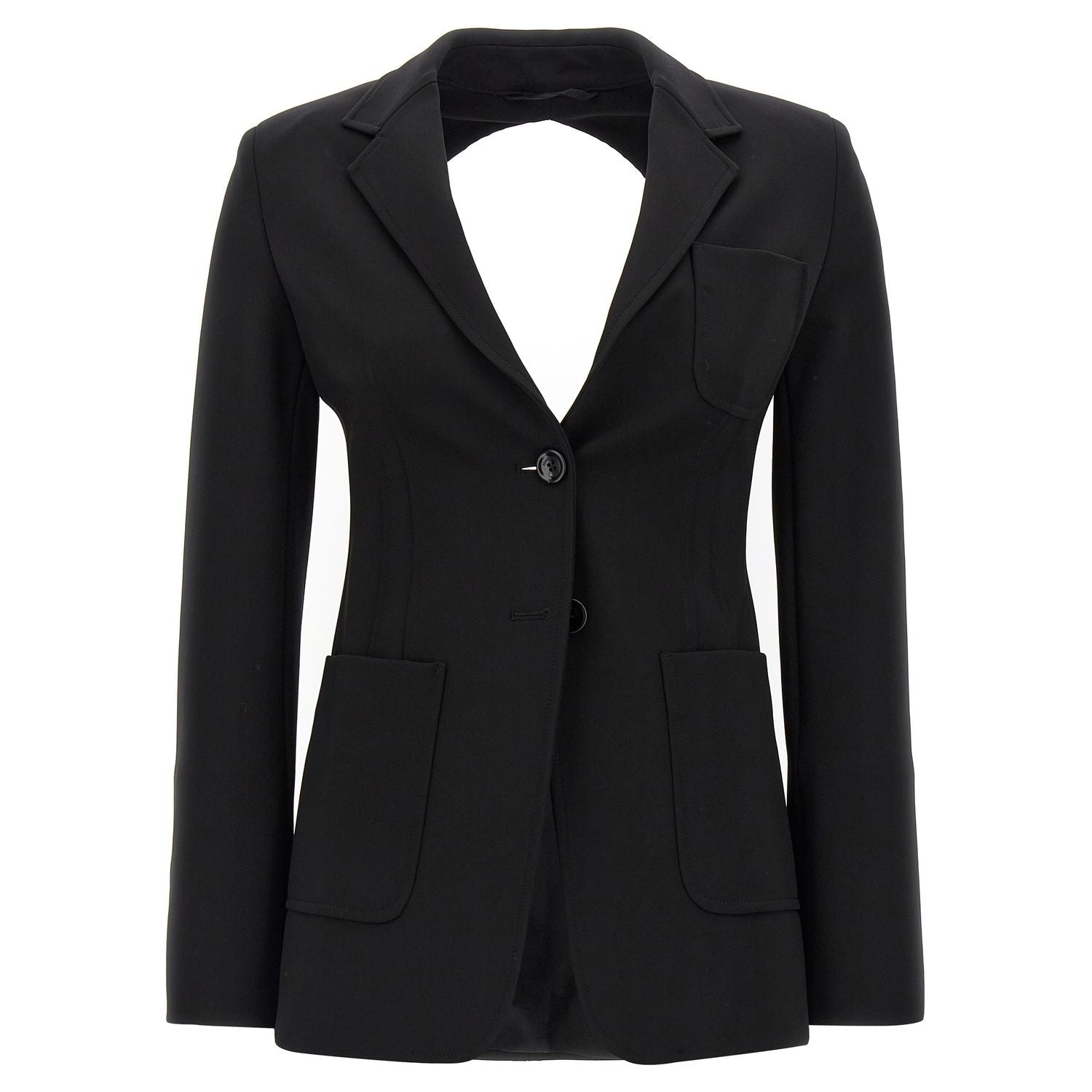 Max Mara Black Viscose Blazer