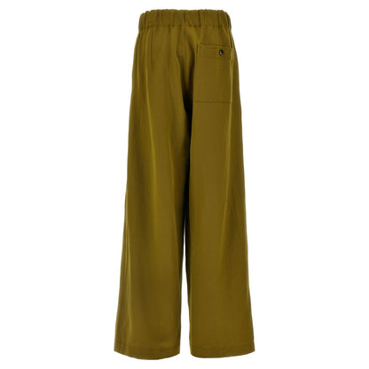 Dries Van Noten Bicolor Wool Casual Pants