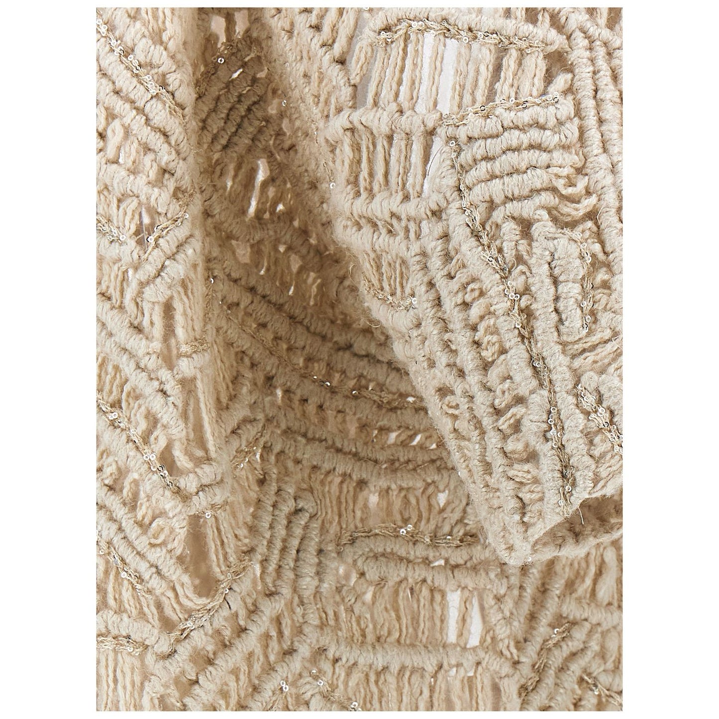 Brunello Cucinelli Beige Silk Cardigan