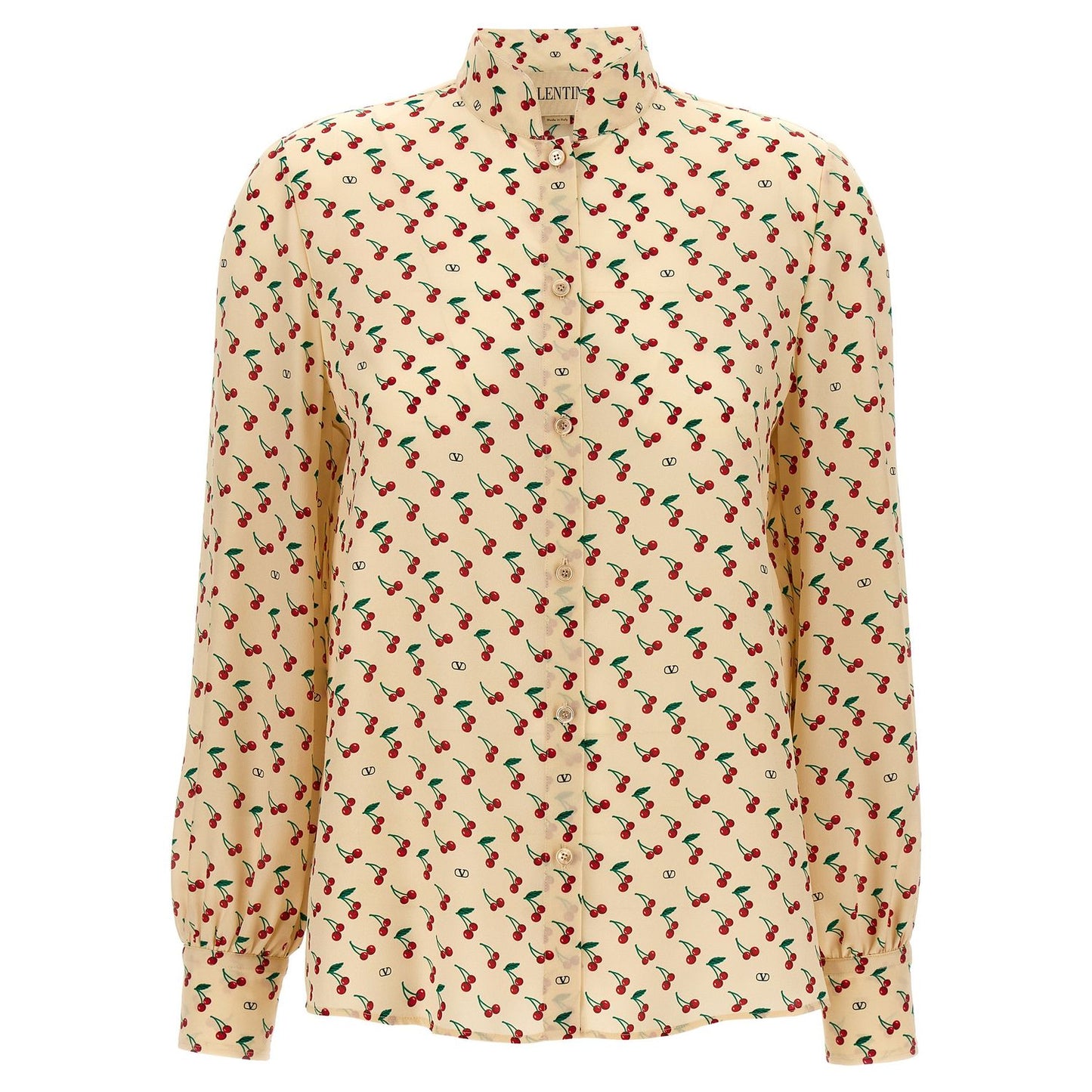 Valentino Garavani Beige Silk Blouse