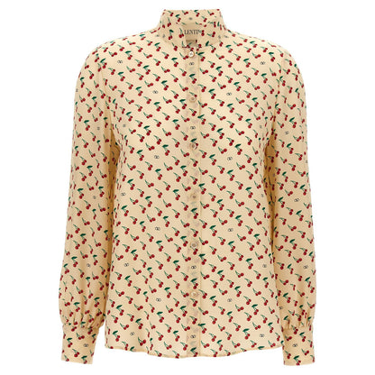 Valentino Garavani Beige Silk Blouse