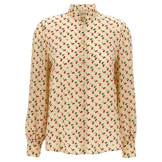Valentino Garavani Beige Silk Blouse