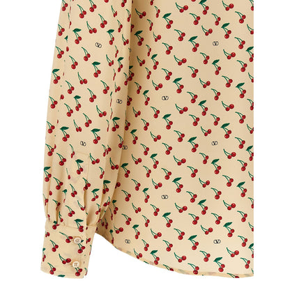 Valentino Garavani Beige Silk Blouse