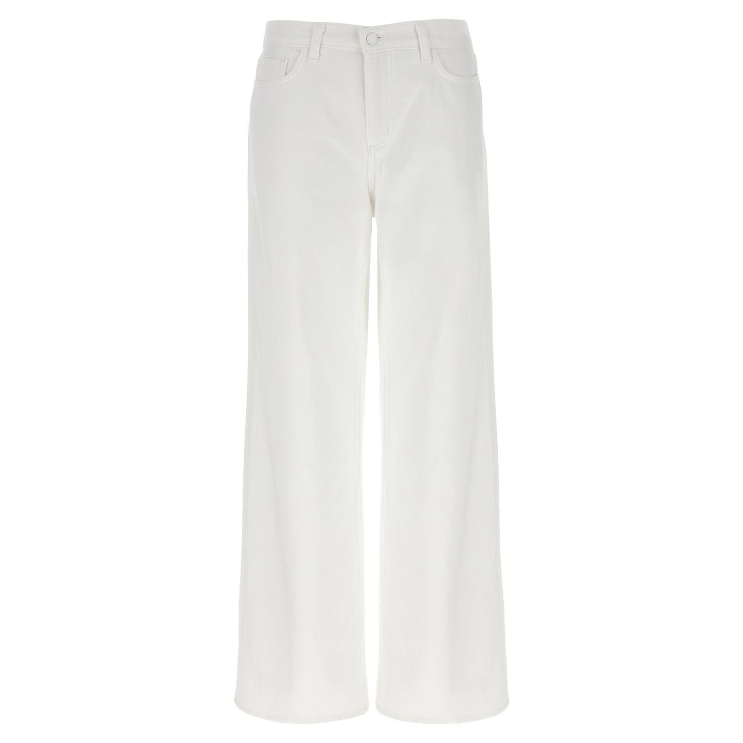 L'Agence White Cotton High-Waisted Jean