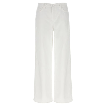 L'Agence White Cotton High-Waisted Jean