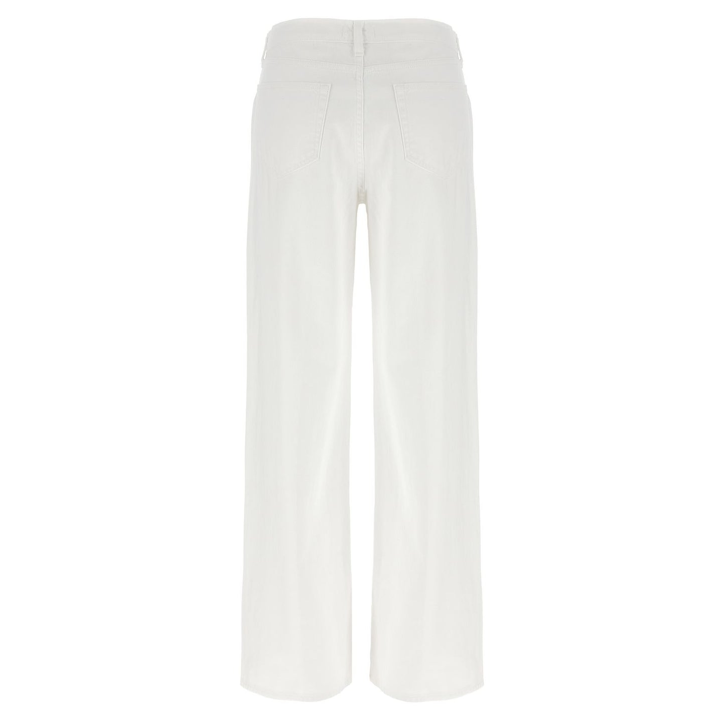 L'Agence White Cotton High-Waisted Jean