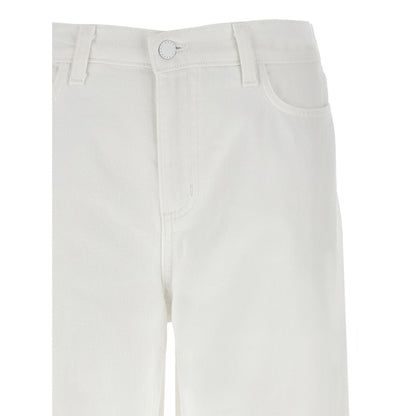 L'Agence White Cotton High-Waisted Jean