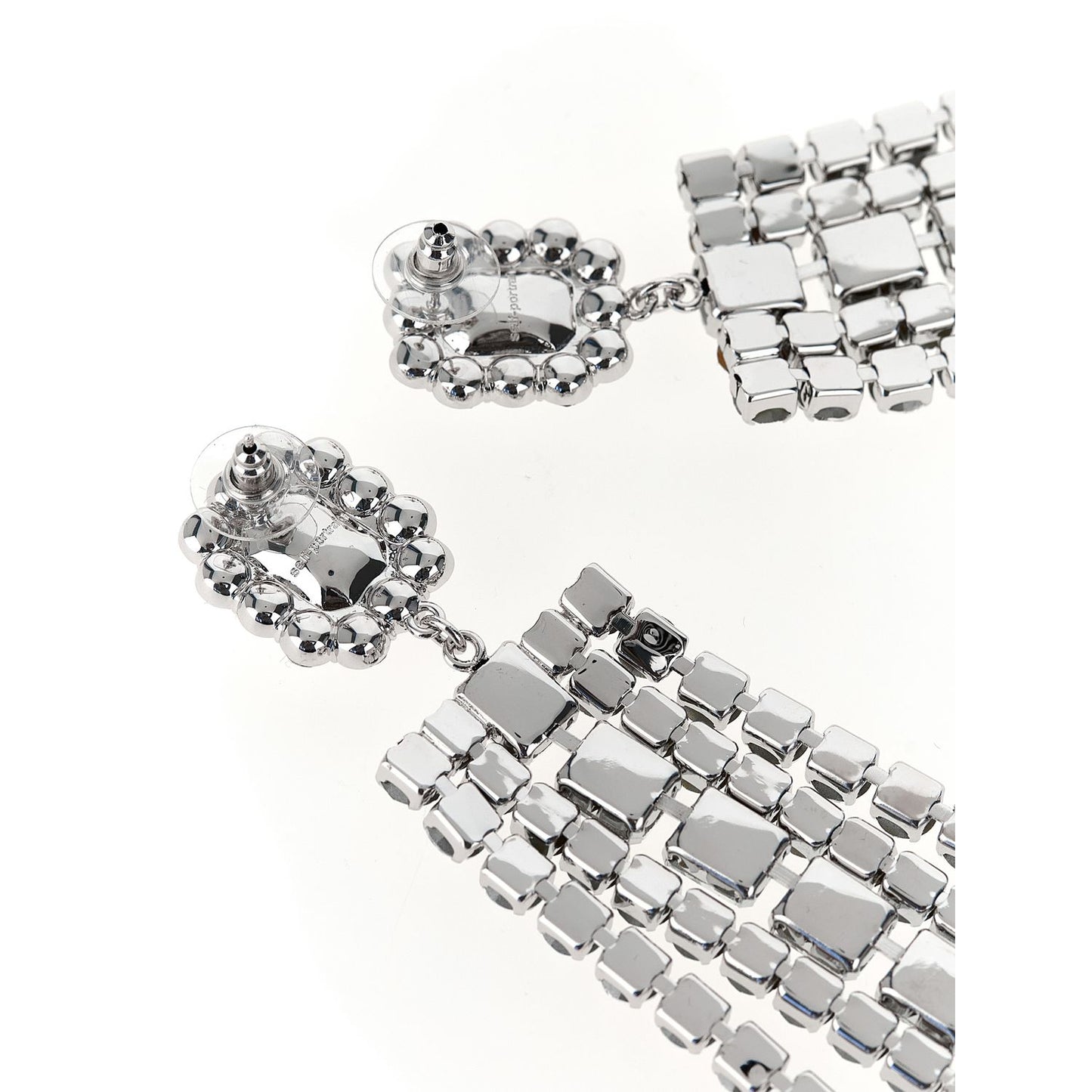 Self-Portrait Silver Cotton Earrings