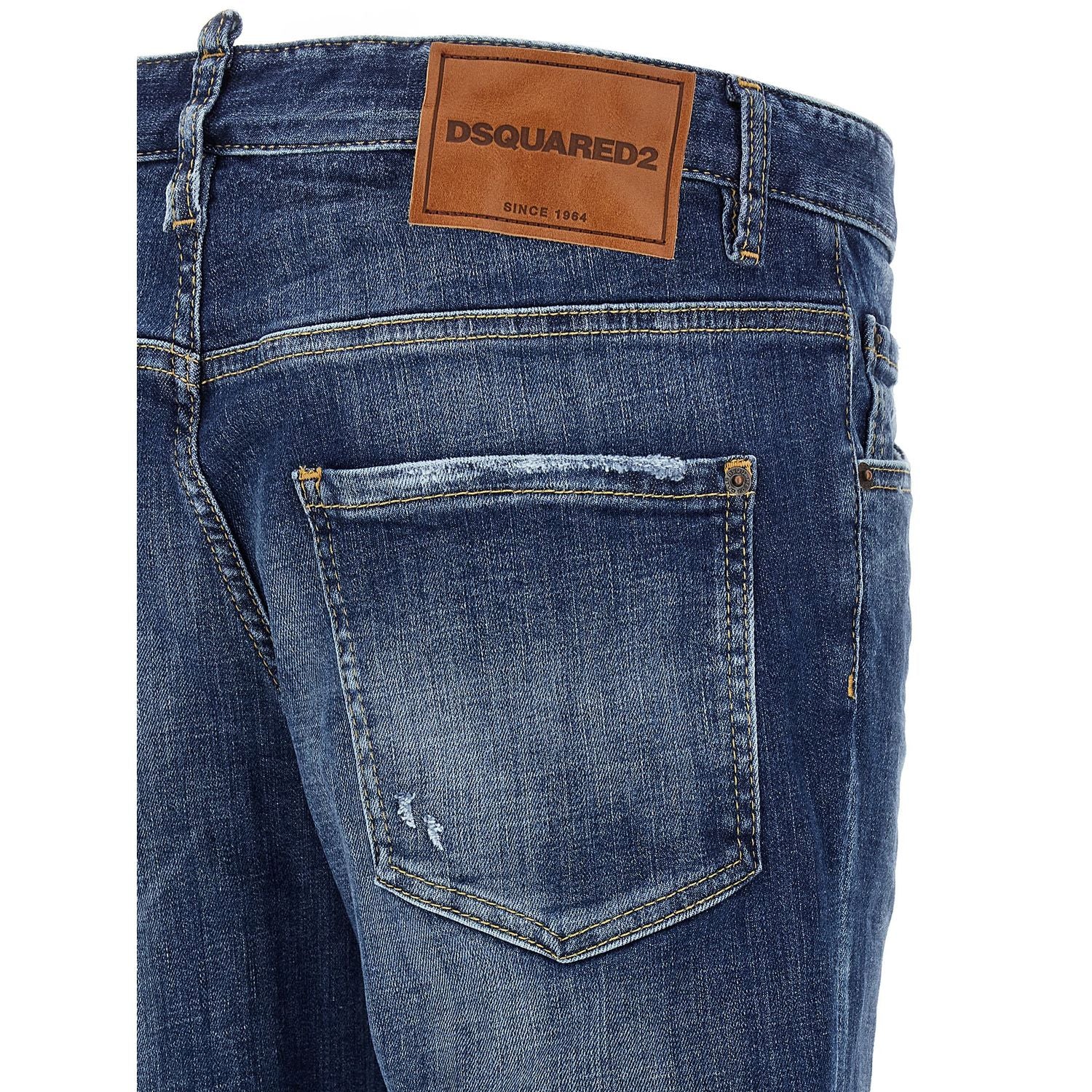 Dsquared² Blue Cotton Skinny Jeans