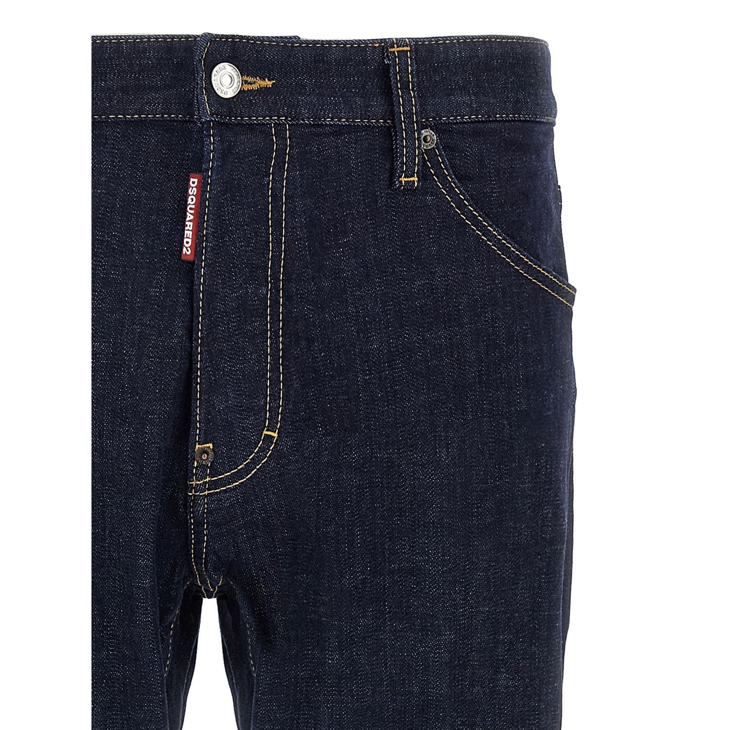 Dsquared² Blue Cotton Slim Fit Jeans