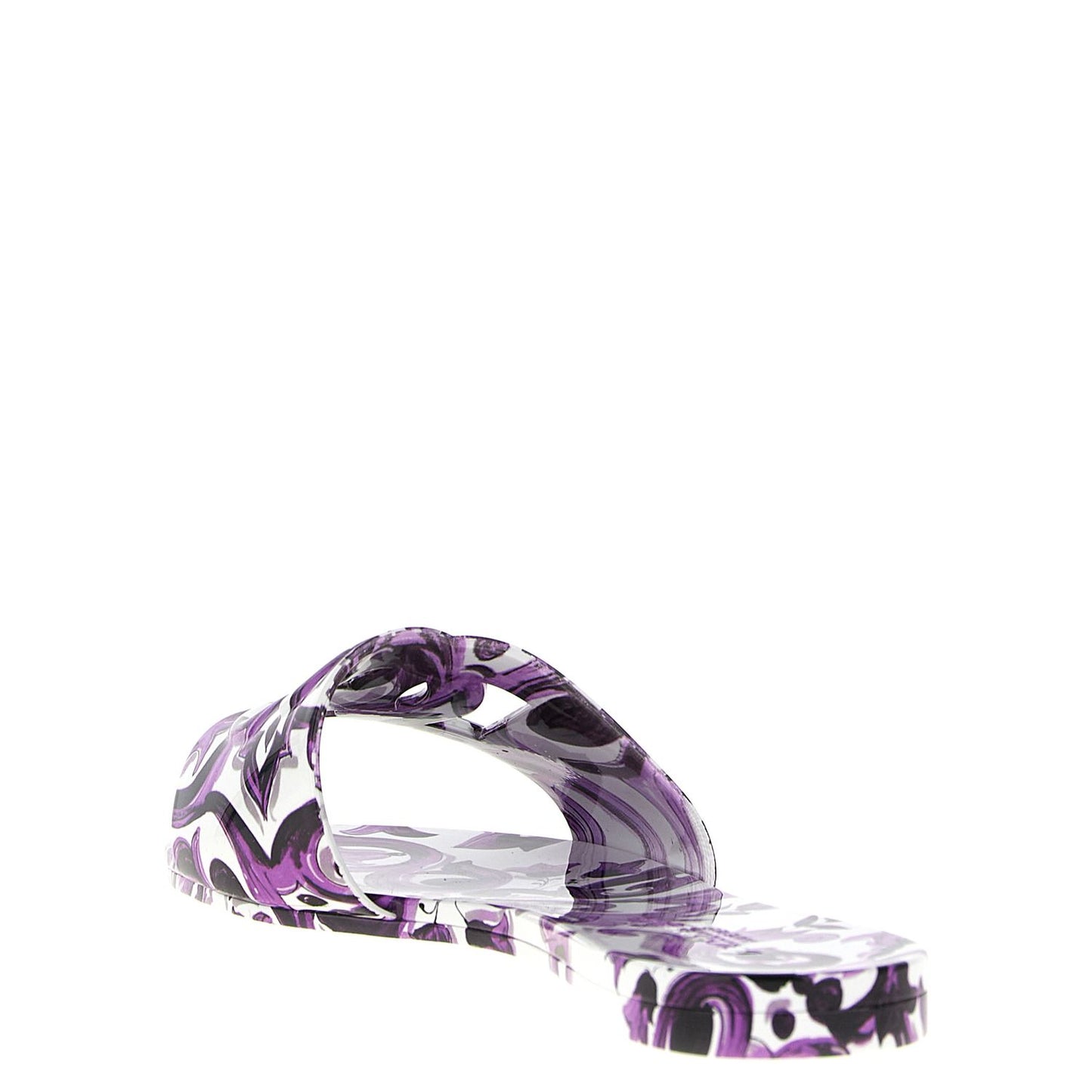 Dolce & Gabbana Purple Plastic Slides