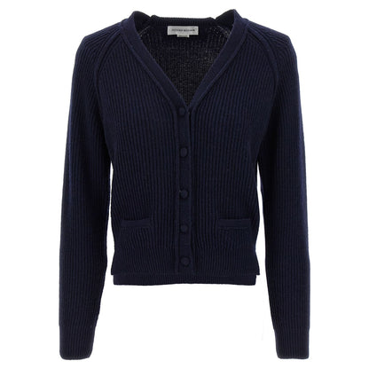 Victoria Beckham Blue Wool Cardigan