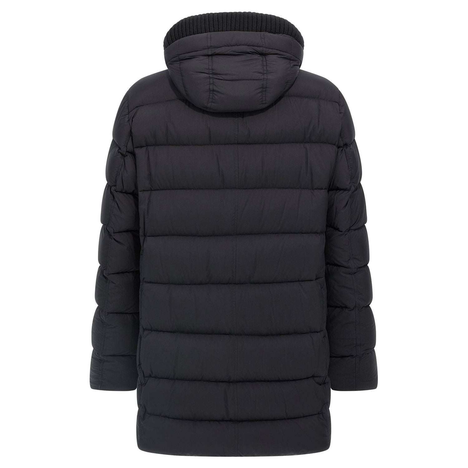 Herno Black Polyamide Coat