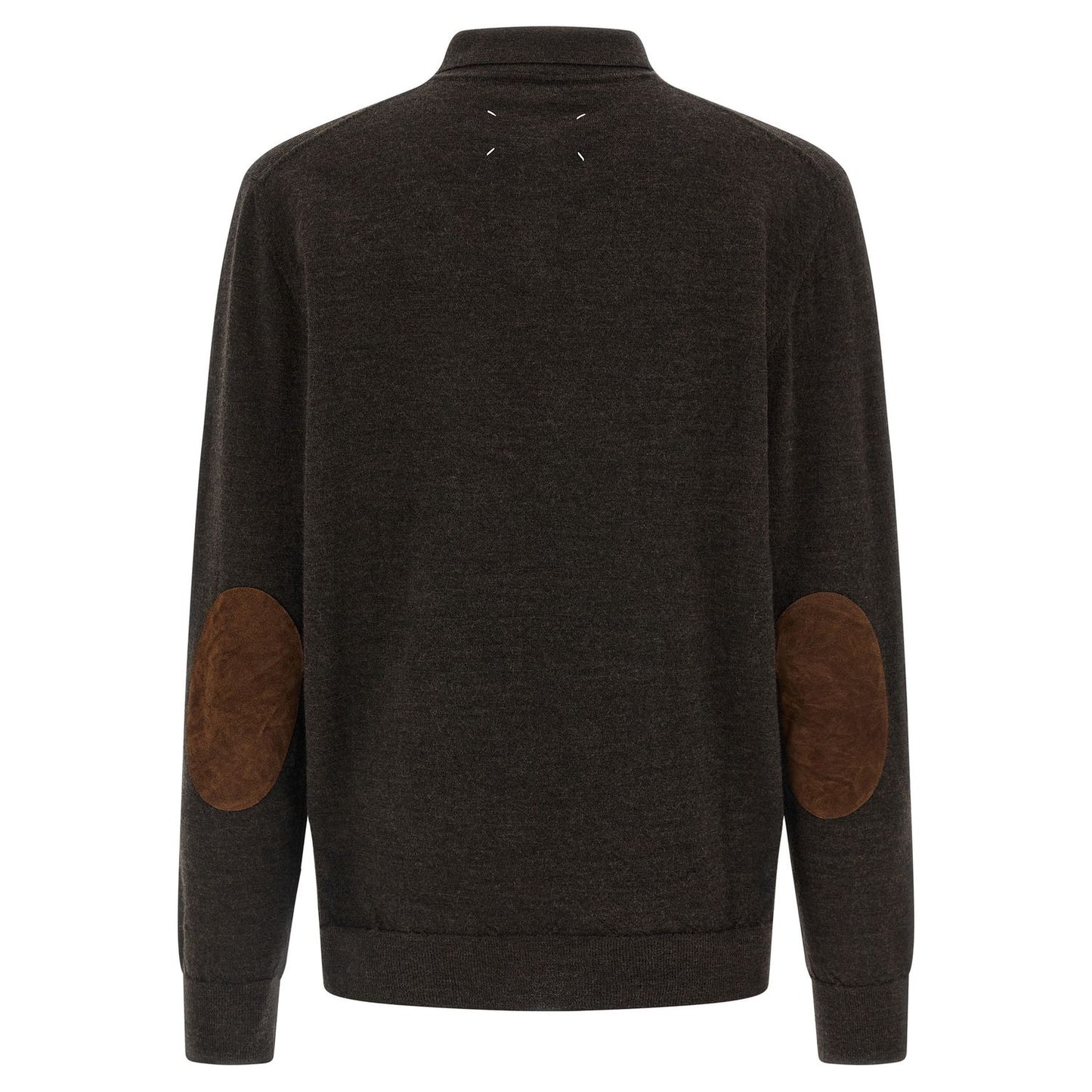 Maison Margiela Brown Wool Polo Shirt