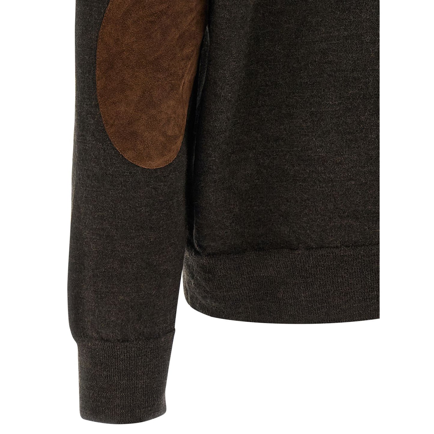 Maison Margiela Brown Wool Polo Shirt