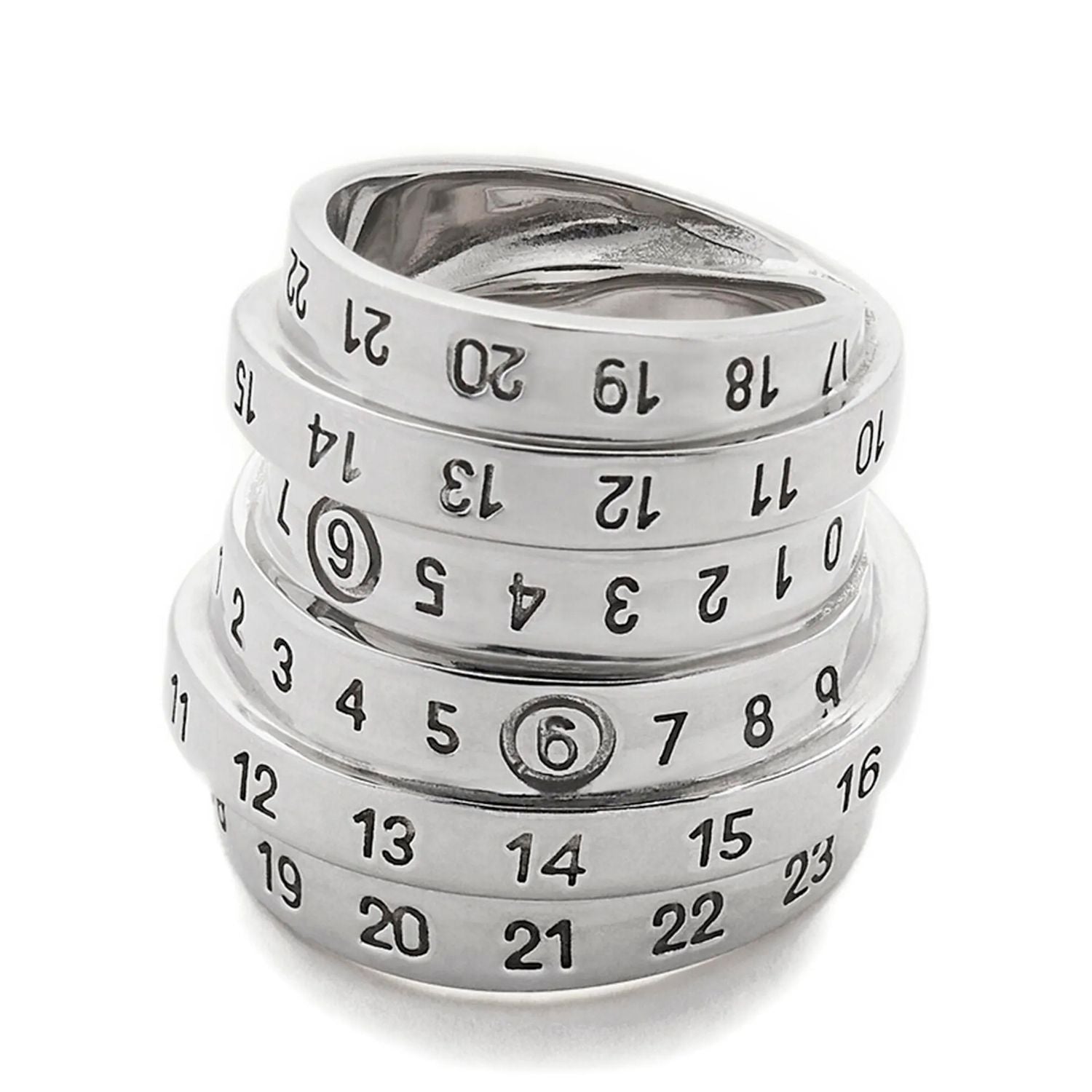 MM6 Maison Margiela Silver Brass Ring
