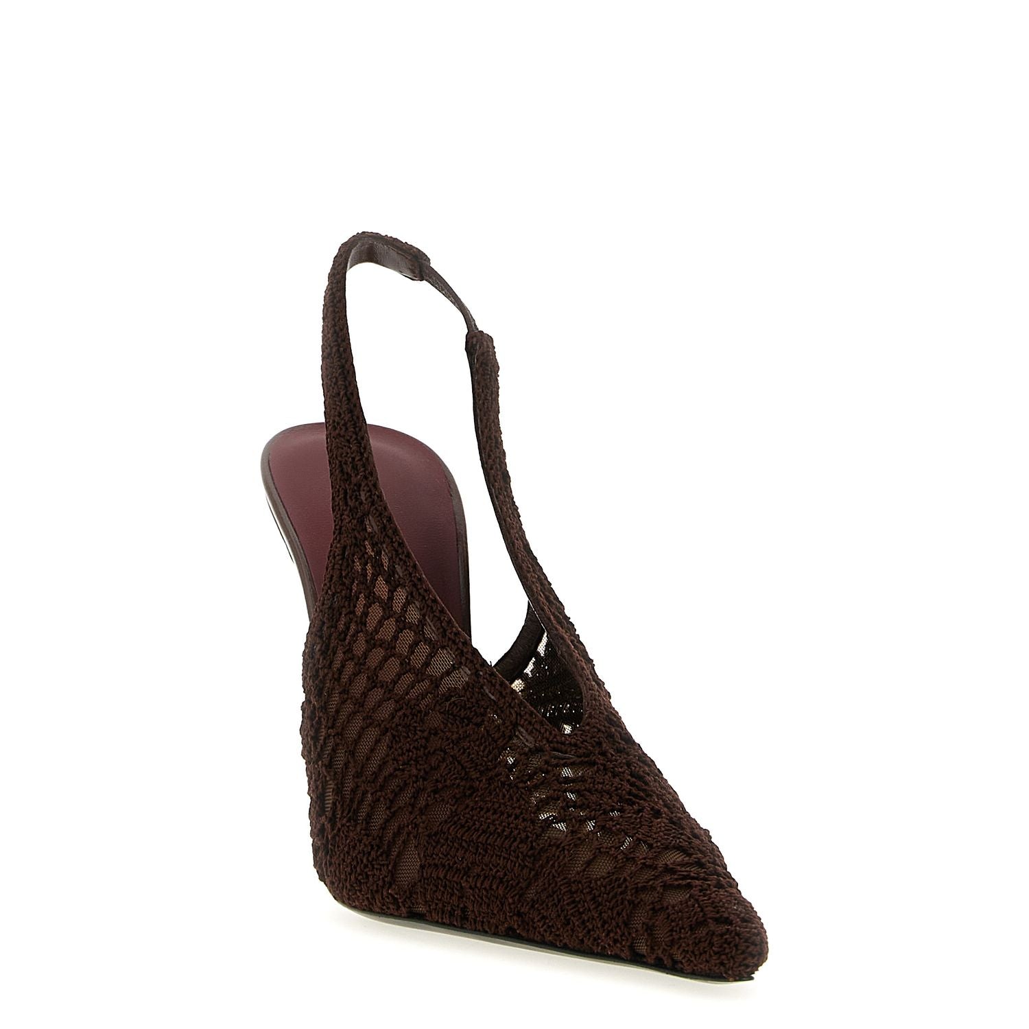 Magda Butrym Brown Cotton High Heel Pumps