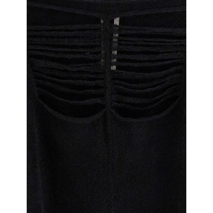 Rick Owens Black Wool Cardigan