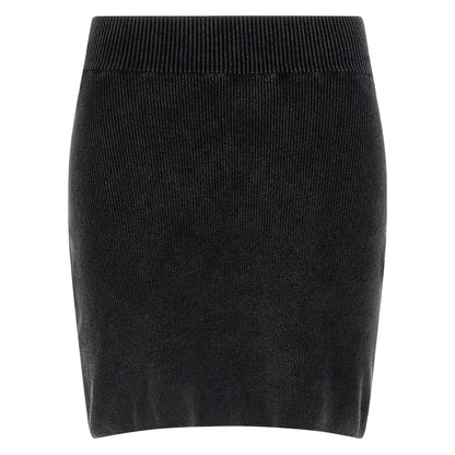 Alexander Wang Black Cotton Long Skirt