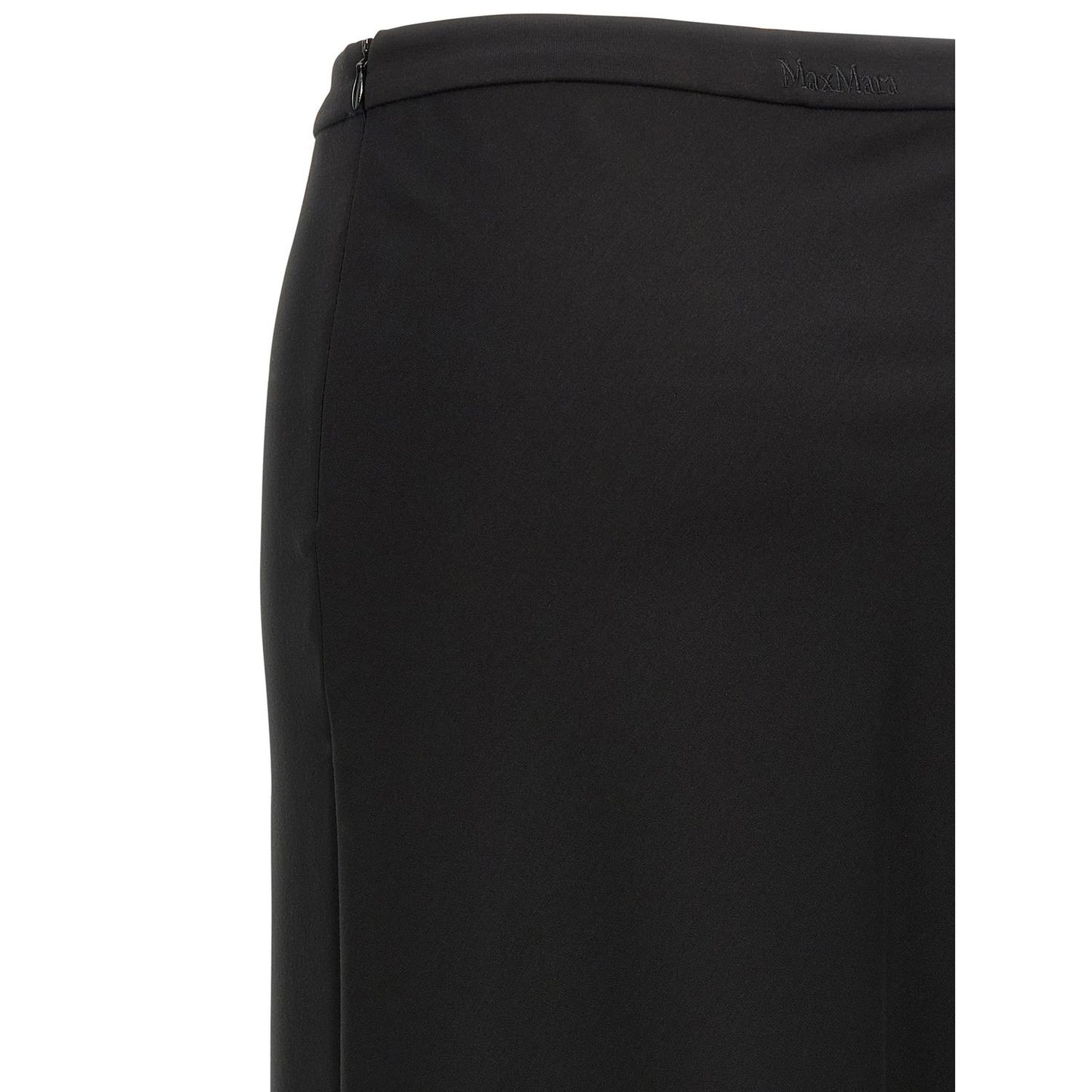 Max Mara Black Viscose Mini Skirt
