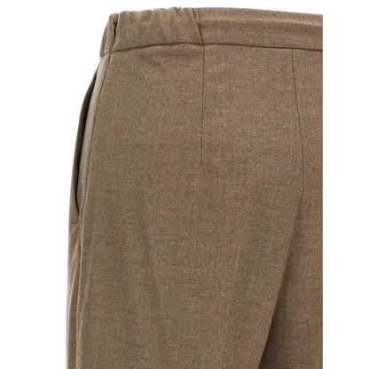 Max Mara Gray Cashmere Casual Pants
