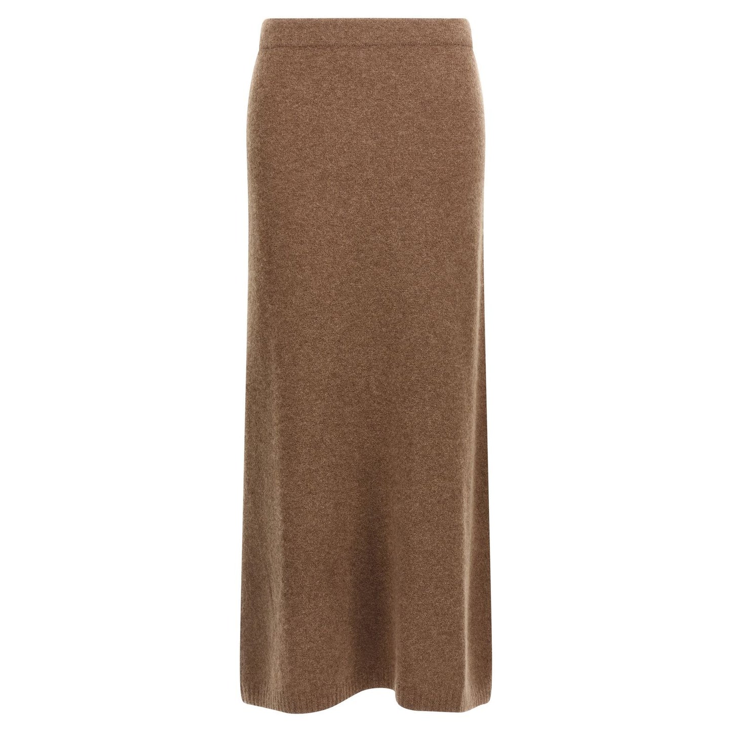Max Mara Gray Cashmere Midi Skirt