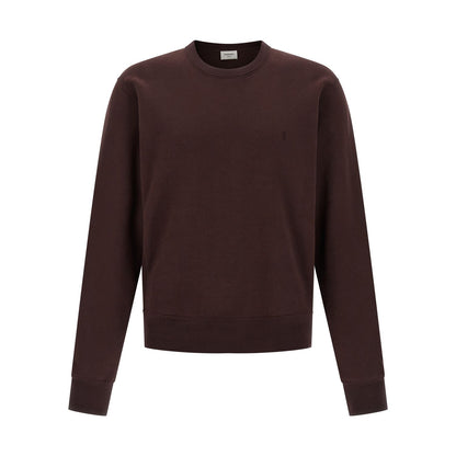 Saint Laurent Bordeaux Cotton Sweatshirt