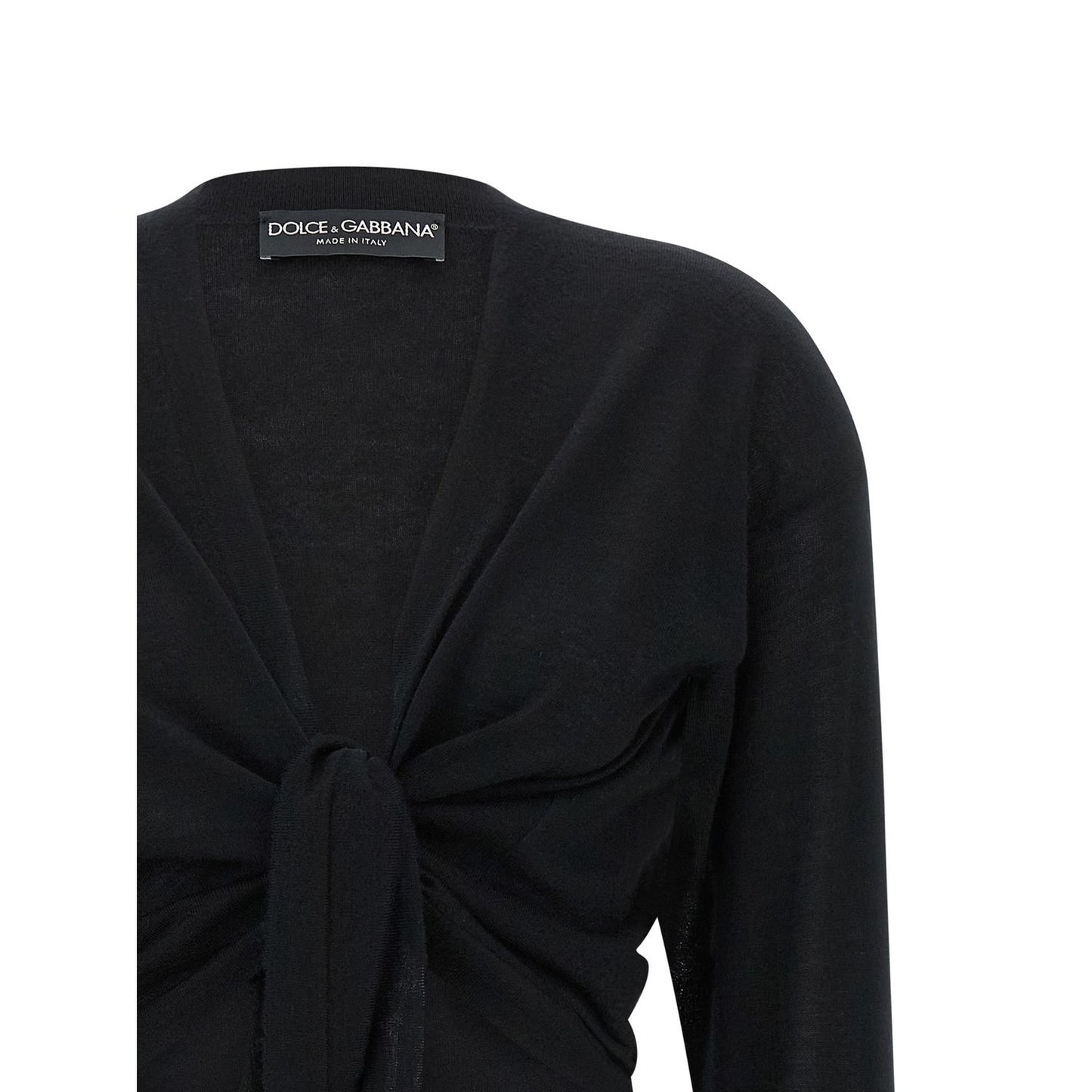 Dolce & Gabbana Black Cashmere Cardigan