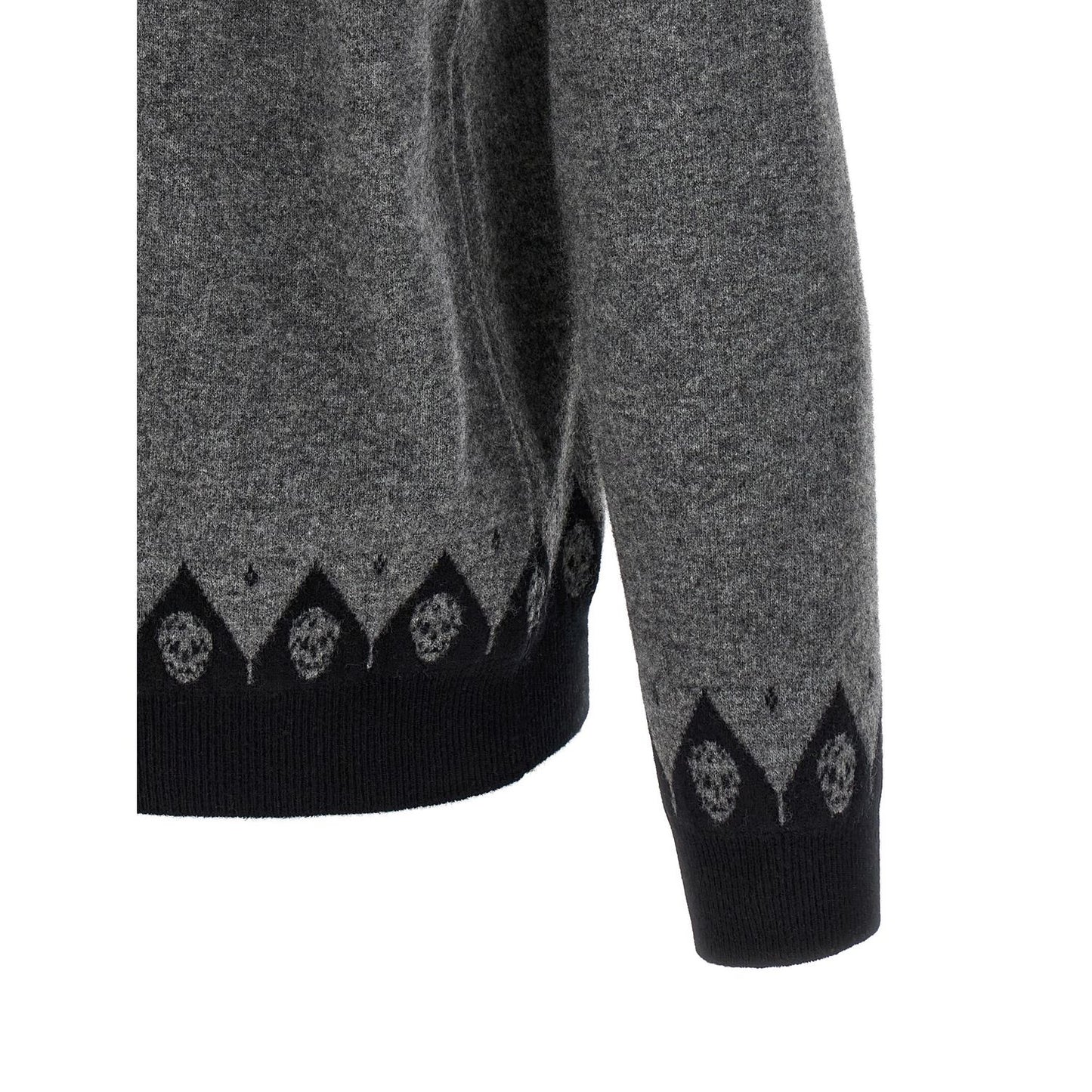 Alexander McQueen Gray Wool Cardigan