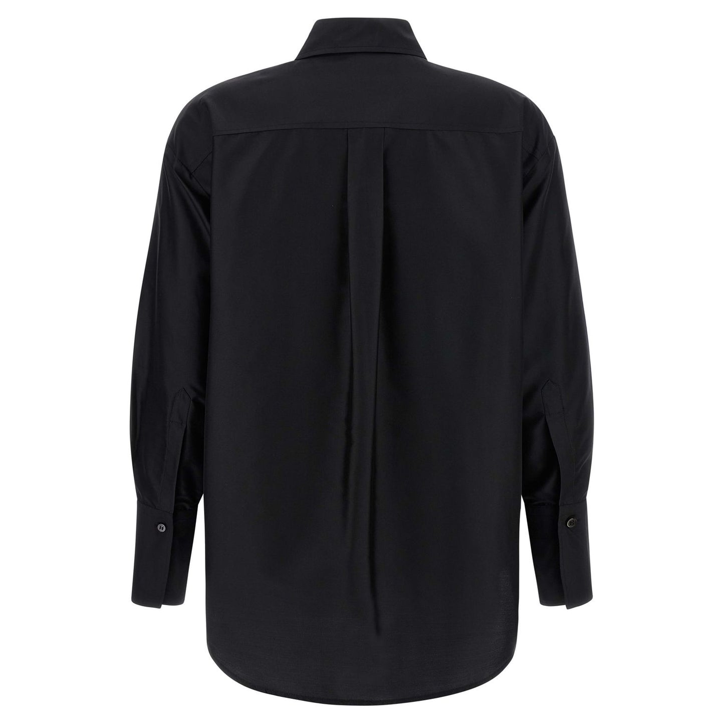 Alberto Biani Black Silk Blouse