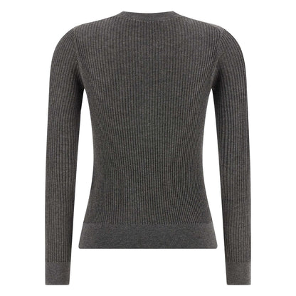 Max Mara Gray Silk Cardigan