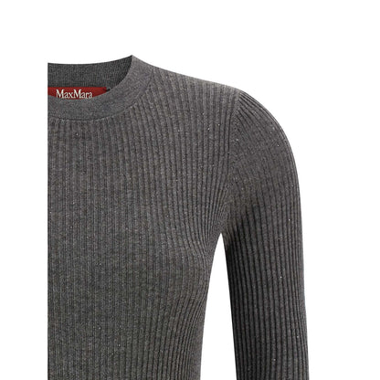 Max Mara Gray Silk Cardigan