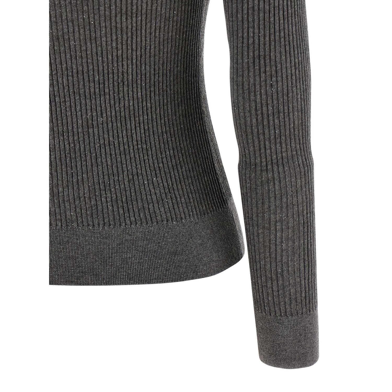 Max Mara Gray Silk Cardigan