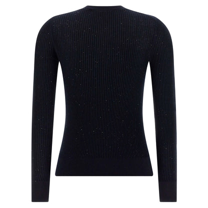 Max Mara Blue Silk Cardigan