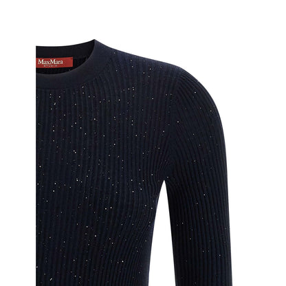 Max Mara Blue Silk Cardigan