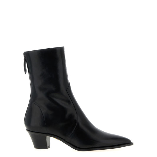 Aquazzura Black Calfskin Chelsea Boots