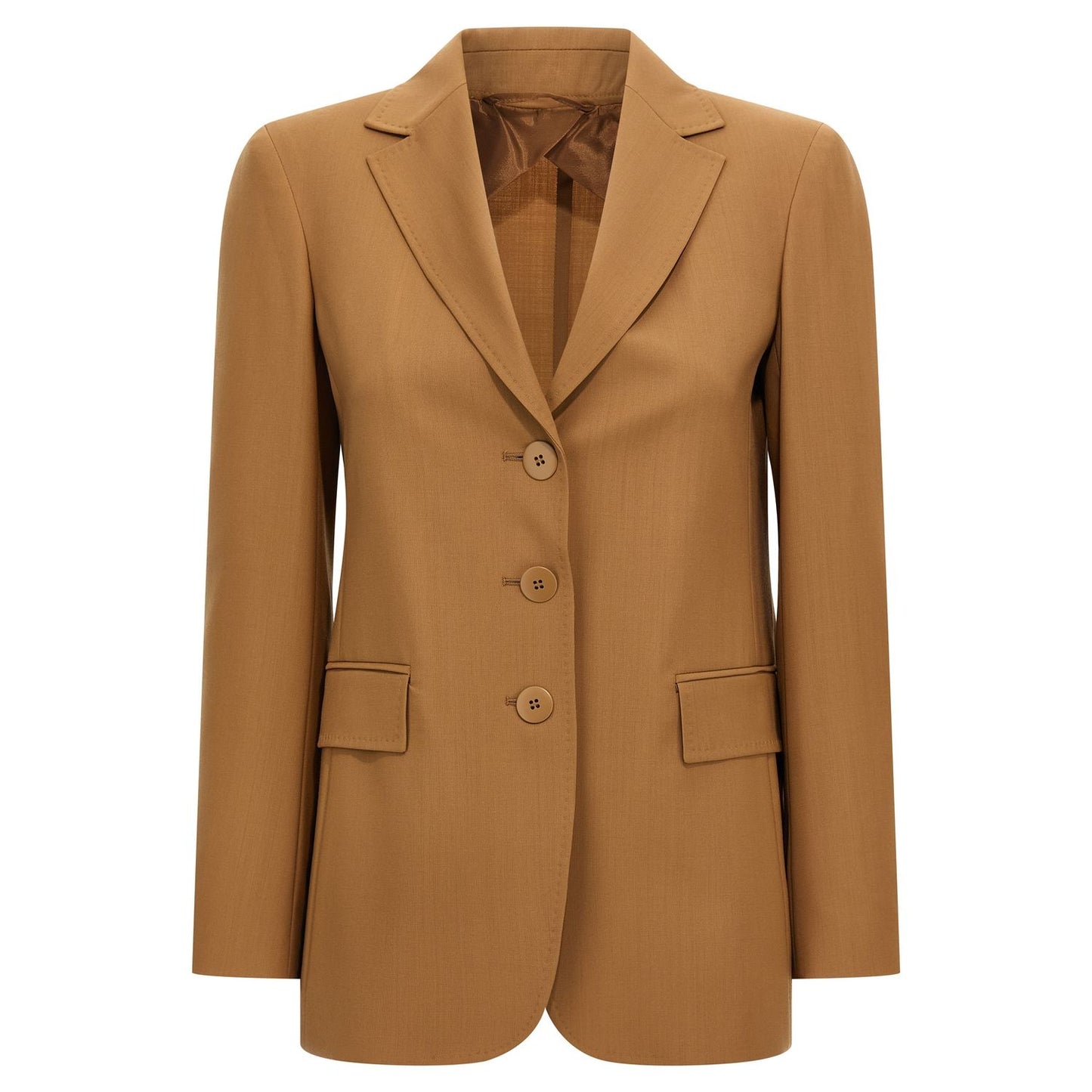 Max Mara Brown Virgin Wool Blazer