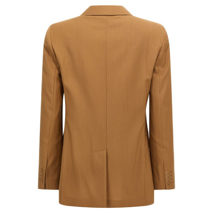 Max Mara Brown Virgin Wool Blazer