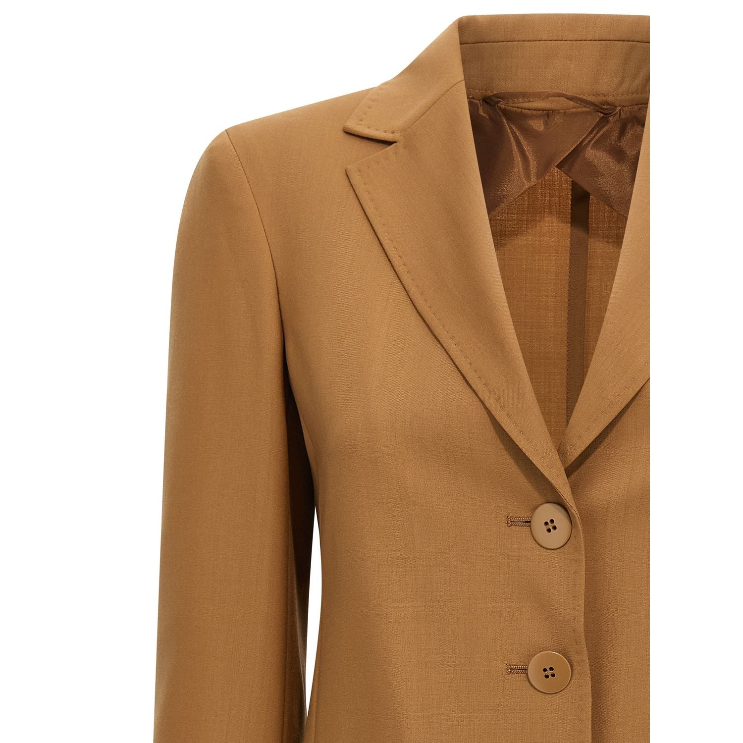 Max Mara Brown Virgin Wool Blazer