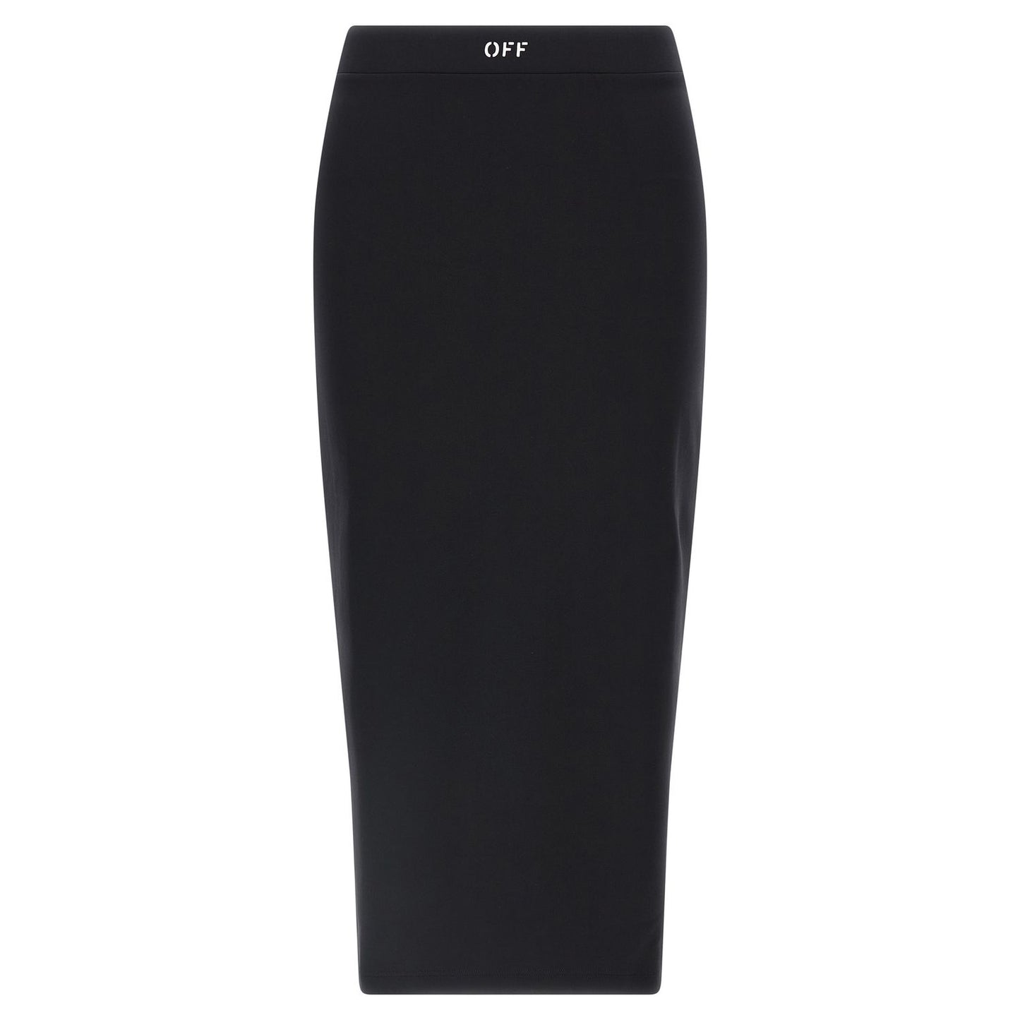 Off-White Black Polyamide Midi Skirt