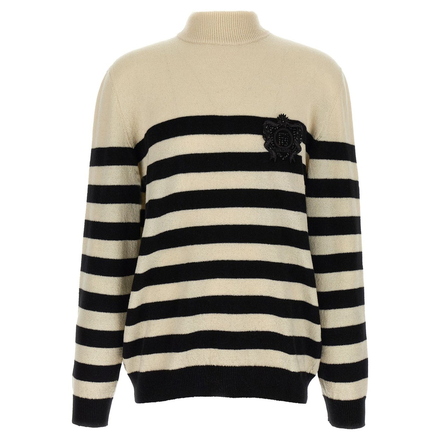 Balmain Bicolor Wool Cardigan
