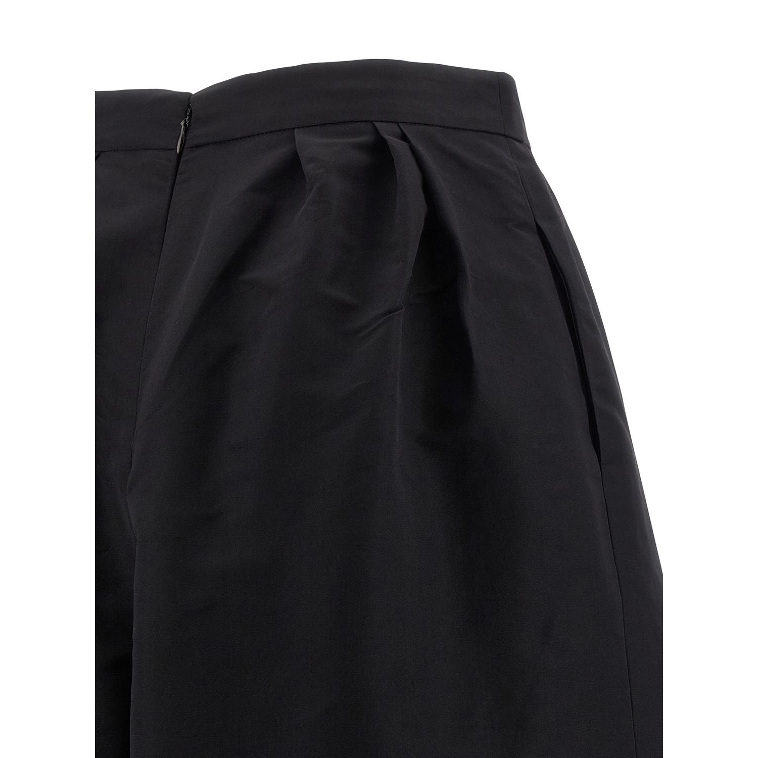 Carolina Herrera Black Silk Casual Pants