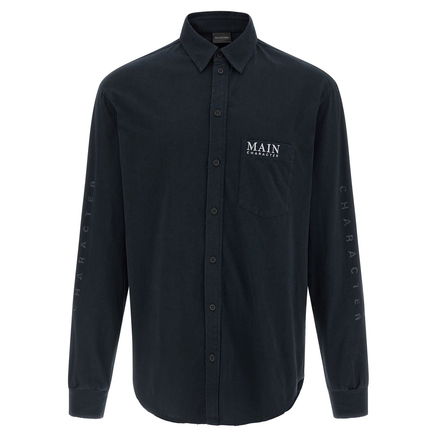 Balenciaga Black Cotton Blouse